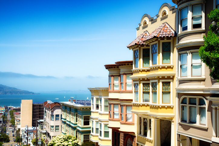 Colorful San Francisco building